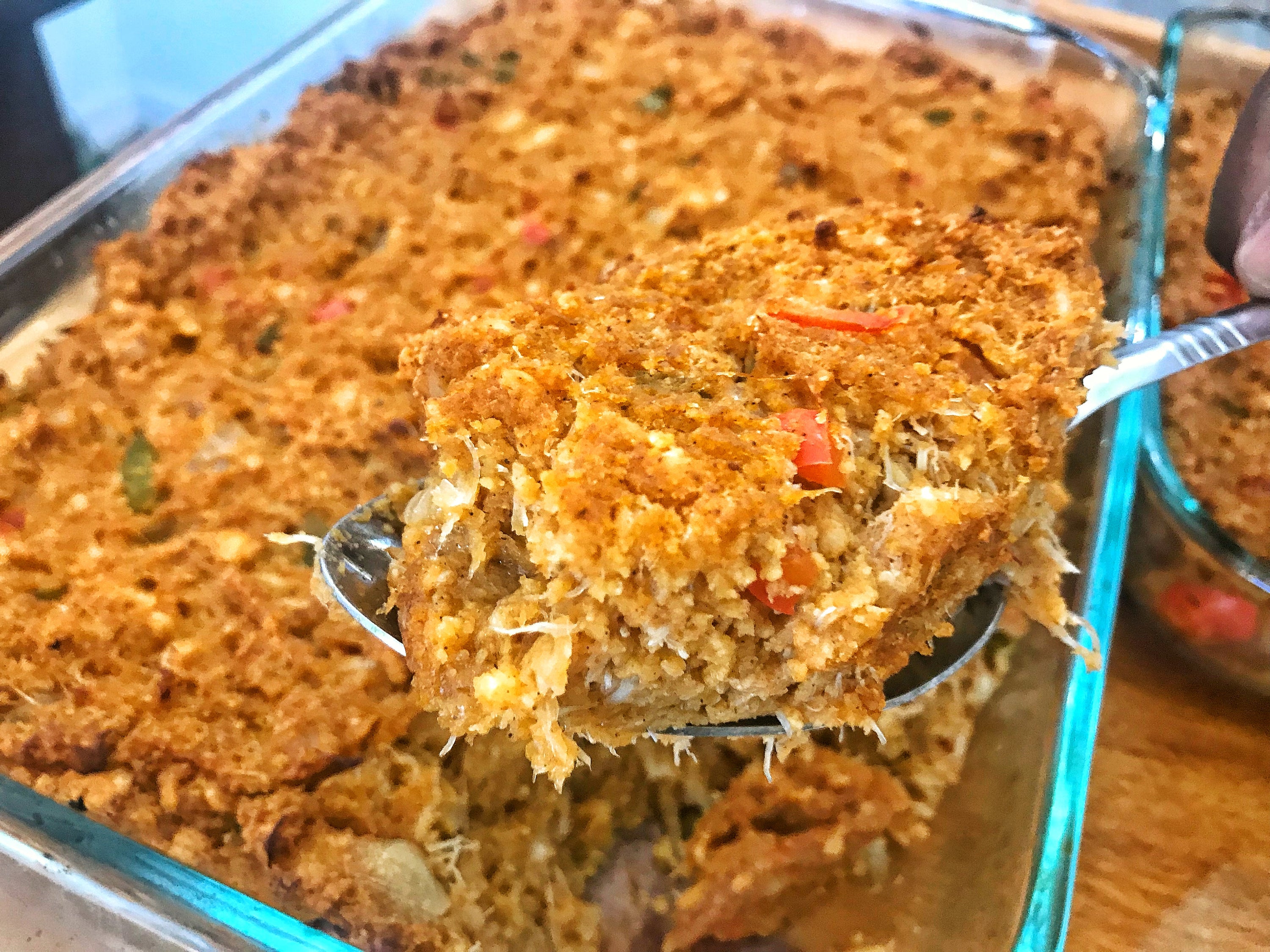 Deviled crab dressing or stuffing for Thanksgiving dinner